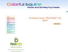 Tablet Screenshot of colorfulequine.com